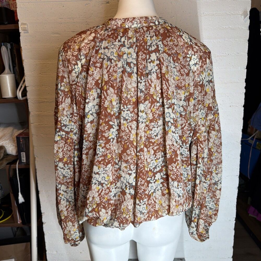 Fate Floral Blouse Sm NWT Boho Gypsy Cottagecore Vintage-Vibe - Picture 7 of 8